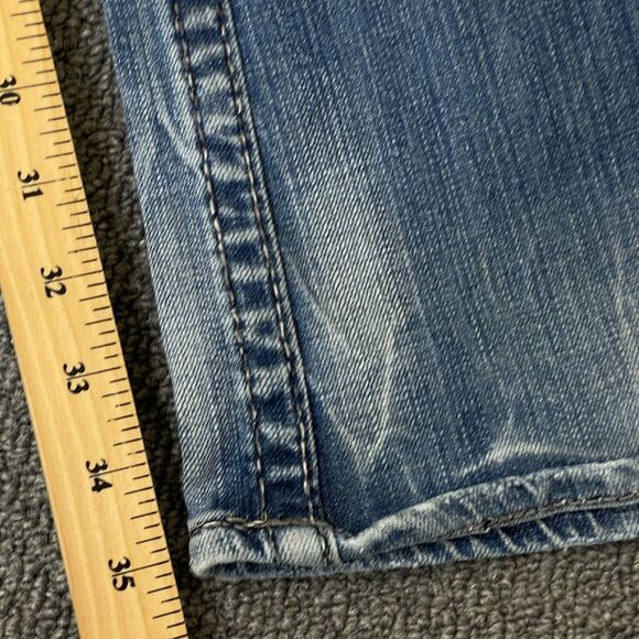 Big Star LIV Jeans Womens 30XXL Blue Low Rise Boot Cut Distressed 30 XXL - Picture 10 of 13